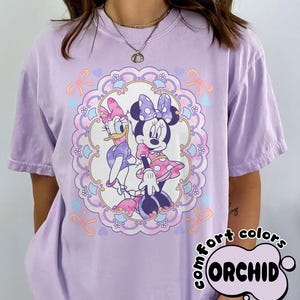 Retro Disney With My Bestie PNG, Minnie Mouse Daisy Duck Coquette Bow Design, Best Friends Disneyland Matching Digital Download