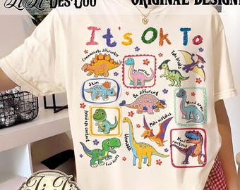 It’s Ok To Be Different Autism Dinosaur Png, Autism Acceptance Png, Autism Mom Png, Special Education Teacher, Neurodiversity, Digital File