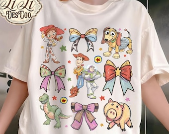 Karikatur-Spielzeug und Freunde Charakter Png, Kokette Bogen-Shirt, Sie haben einen Freund in mir Png, Karikatur-Spielzeug-Freunde, trendiges Jungen-Hemd
