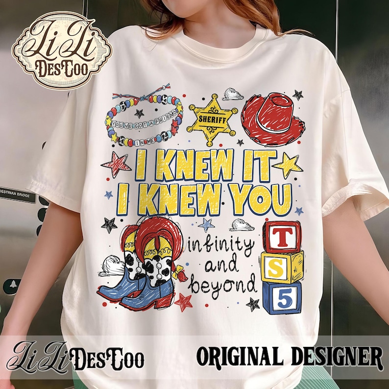 Ik wist het, ik kende je doodle kunst png, Yee Haw Kids tshirt ontwerp, karakters clipart, grappige retro sublimatie png, TS armband png afbeelding 2