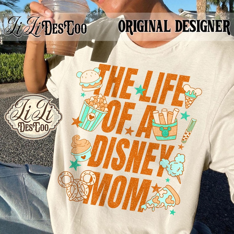 The Life Of A Disney Mom Png, Disney Magical Mom Png, Minnie Mother Shirt, Wdw Disneyland Trip Png, Disney Trip Png, Gift For Her