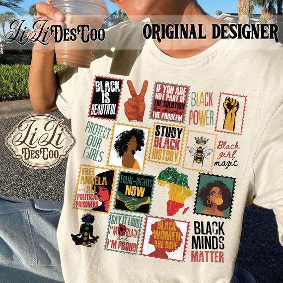 Black Woman Magic PNG Instant Download, African American png ,Black Power png, I Am Black History PNG, Black Lives Matter png , BLM Png
