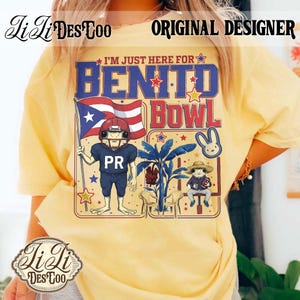 Here For The Benito Bowl PNG Digital Download, Football Game Day, Cartoon Art, Football Bowl Halftime Show PNG, Football Fan Gift image 2