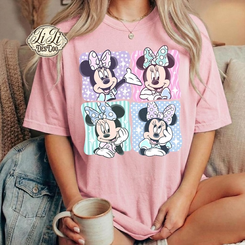 Retro Minnie Mouse PNG, Disney Magic Kingdom png, Minnie Mouse Trip , Family Vacation , Vintage Disney 2026