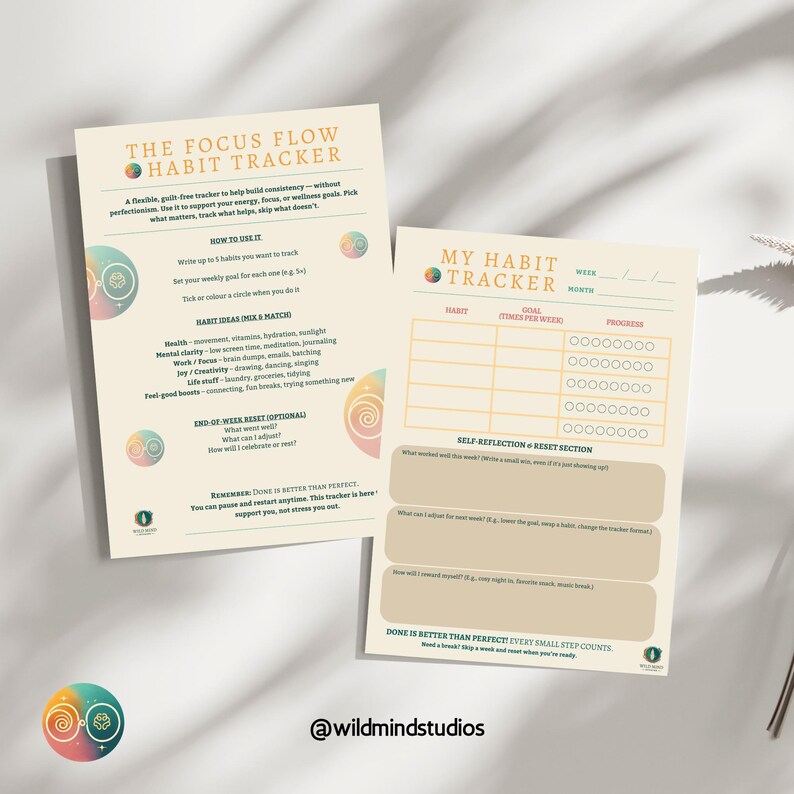 The Focus Flow ADHD Planner | Printable Daily, Weekly, Habit, Dopamine ...