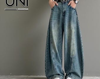 Wide Leg Jeans | Loose Baggy Denim Trousers | Daily Wear | Y2K Streetwear Style