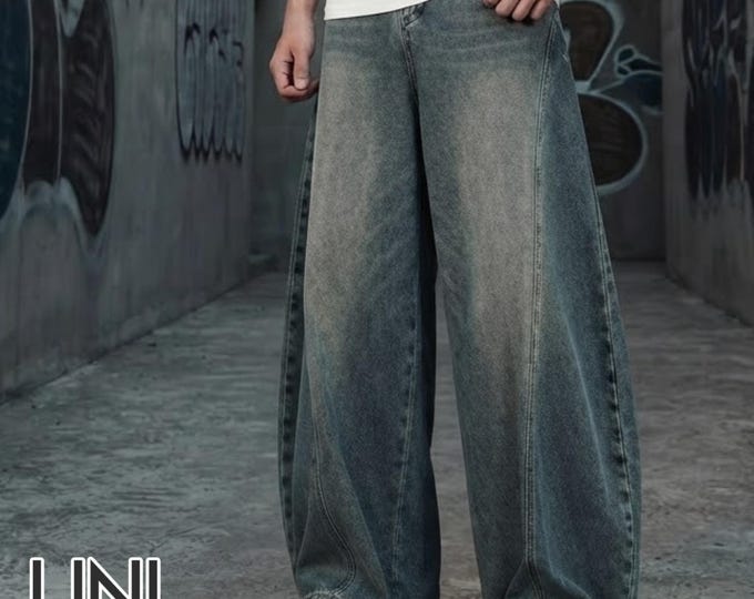 Wide Leg Jeans | Loose Baggy Denim Trousers | Daily Wear | Y2K Streetwear Style