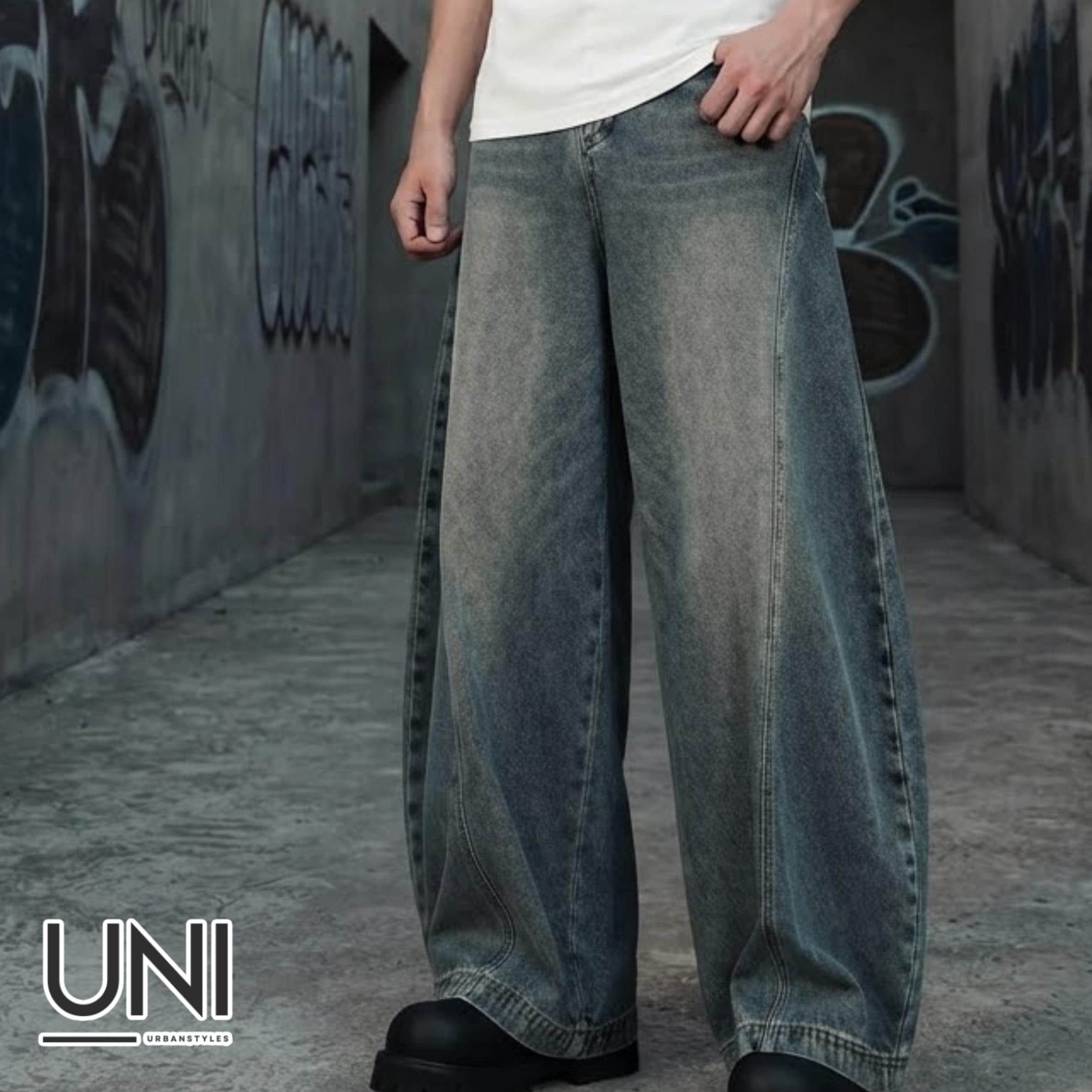 Wide Leg Jeans | Loose Baggy Denim Trousers | Daily Wear | Y2K