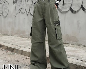 Men's Straight Cargo Pants | Tactical Utility Trousers | Multi Pocket Outdoor Streetwear