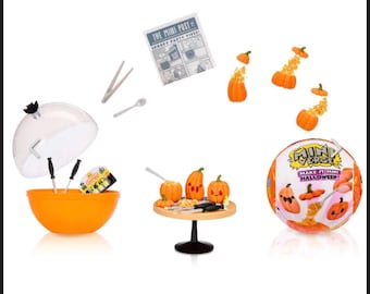 Miniverse make it mini complete ball 2025 set Halloween jack-o-lanterns Haunted house  Drinks