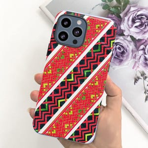Colorful Tribal Geometric Phone Case - Vibrant Ethnic Pattern for iPhone 16, 15, 14, 13, 12,plus, Pro Max & Samsung S24, S23, S22, S20