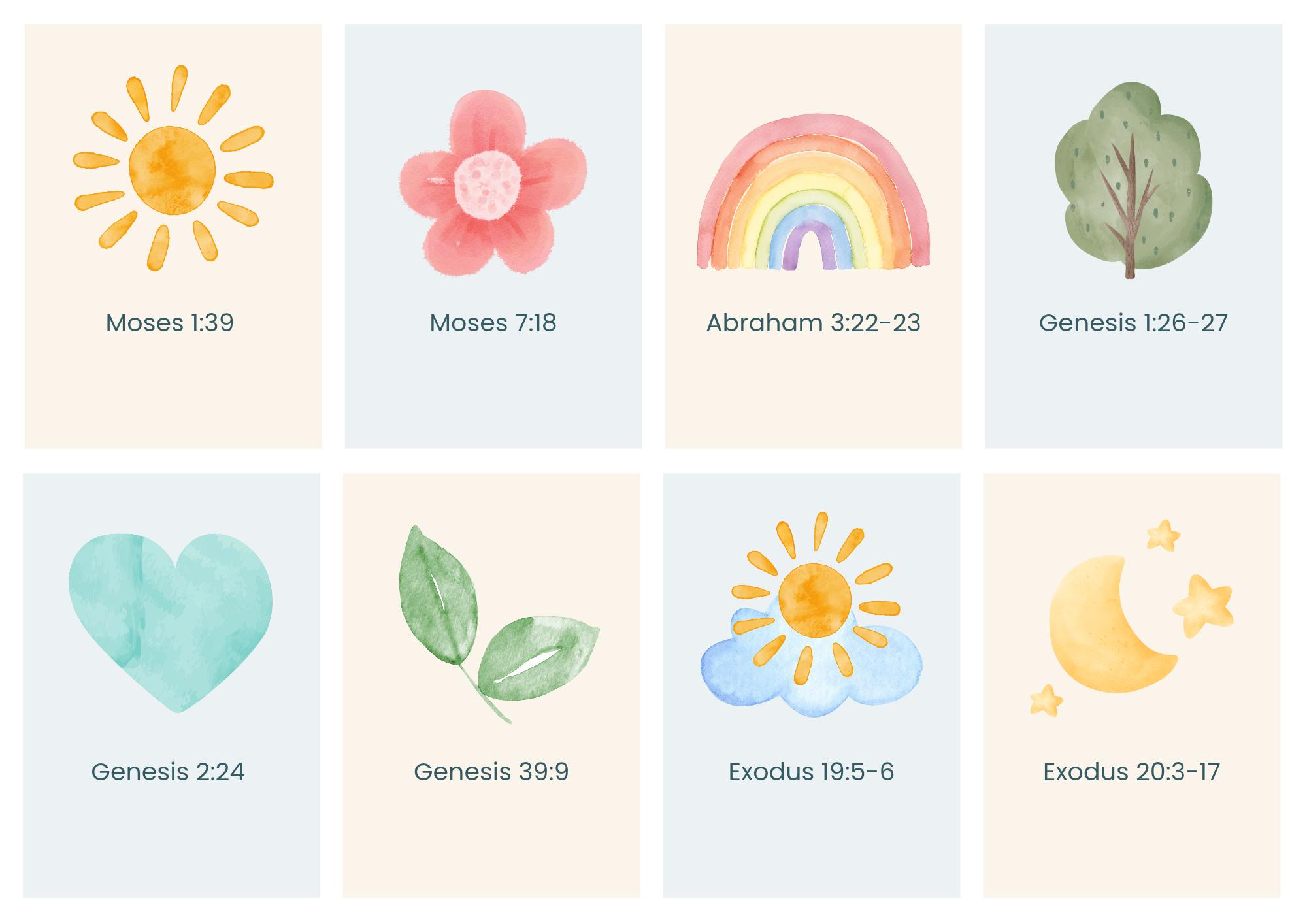 Old Testament Scripture Mastery Flash Cards