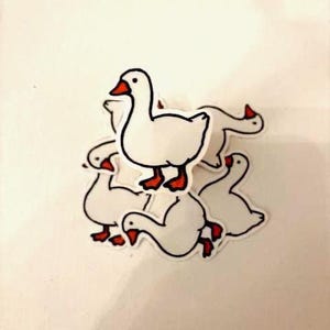 Adesivo "Saltare l'anatra grassa"