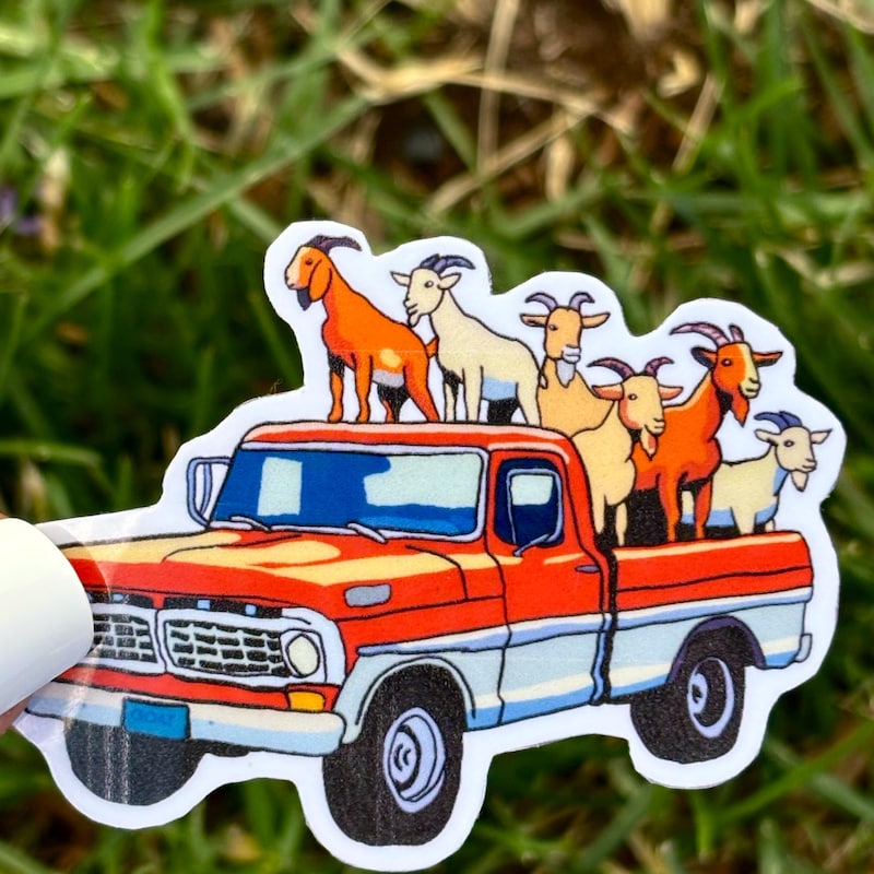 Speed Goat Sticker Goat Stickers - Etsy