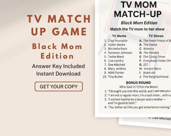 Black TV Moms Trivia Spiel: Muttertag Printable (PDF)