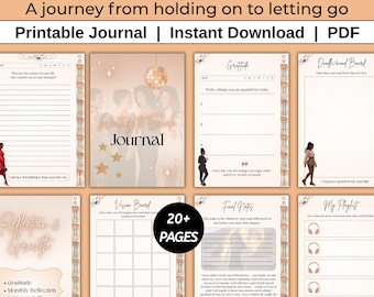 Waiting to Exhale Party, Self-Care Journal, Prompts for Black Women (Printable PDF)