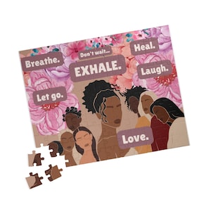 Inspirational Jigsaw Puzzle: Ladies Night Affirmations, Self-Care Gift