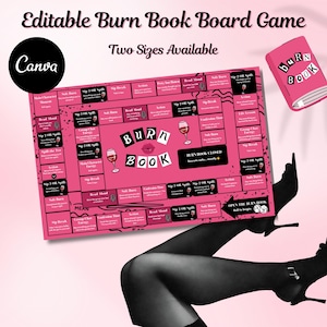 Jogo de tabuleiro Mean Girls Burn Book, Spicy Night Drinking Game (Download Digital)