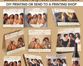 Waiting to Exhale Party Favor – Custom Album Cover Label (Editable Canva Template)