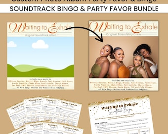 Väntar på att andas ut Partyspelpaket: Bingo och fotoalbumomslagsmall för presenter