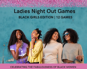 Black Ladies Night Party Games Bundle, Printable Games (PDF)