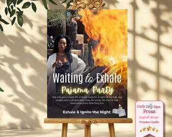 Waiting to Exhale Movie Poster – 90s Party Decor (Canva Download)