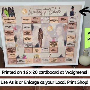 Black Girls In Waiting to Exhale Inspired Board Game: PDF Downloadable, Edit in Canva image 2