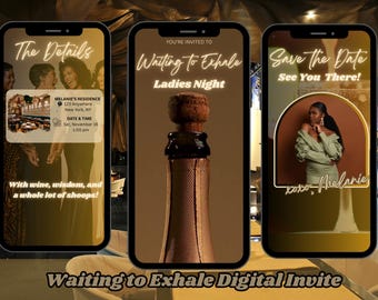Waiting to Exhale Ladies Night Invite: Animated Party Invite (Digital)