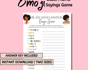Jeu d'emoji dictons Black Mama : Gsme pour la fête des mères, anecdotes culturelles