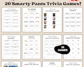 20 Printable Trivia Party Games Bundle, Emoji Pictionary, General Knowledge Quiz (Instant Download PDF)