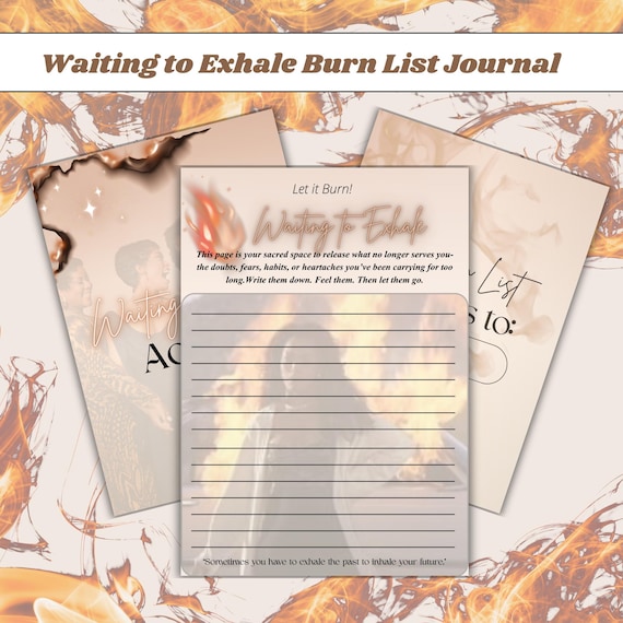 Waiting to Exhale Party, Burn List Journal: Healing for Black Women (Digital Download)