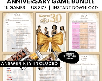 Waiting to Exhale Party Games Bundle, Black Women's Night (PDF Downloadable)