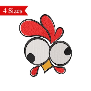 Hei Hei Chicken Embroidery Design, Maori Princess Embroidery Design Files, Cartoon Embroidery - 3 Sizes - Instant Download