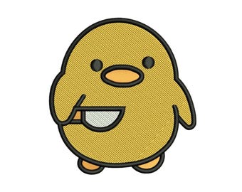 Cute Chick Embroidery Design, Peace was never an option, Chicken Little Embroidery Machine File - 3 Sizes - Instant Download