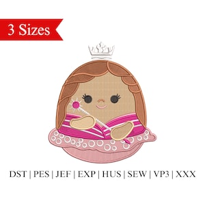 Glinda Squish Toy Embroidery Design: Wicked Fairy File (3 Sizes) (Instant Download)