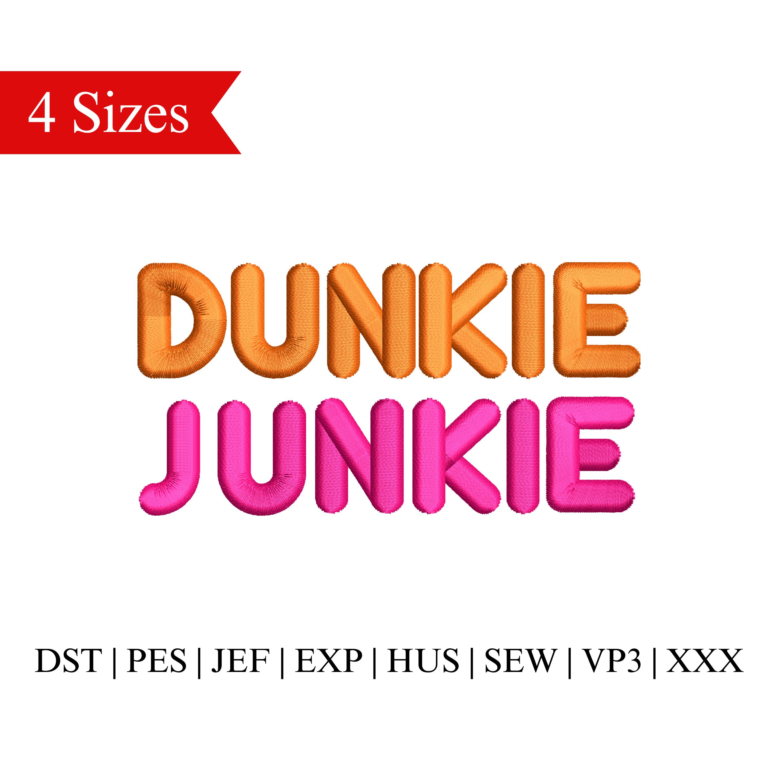 Dunkin Embroidery File - Etsy