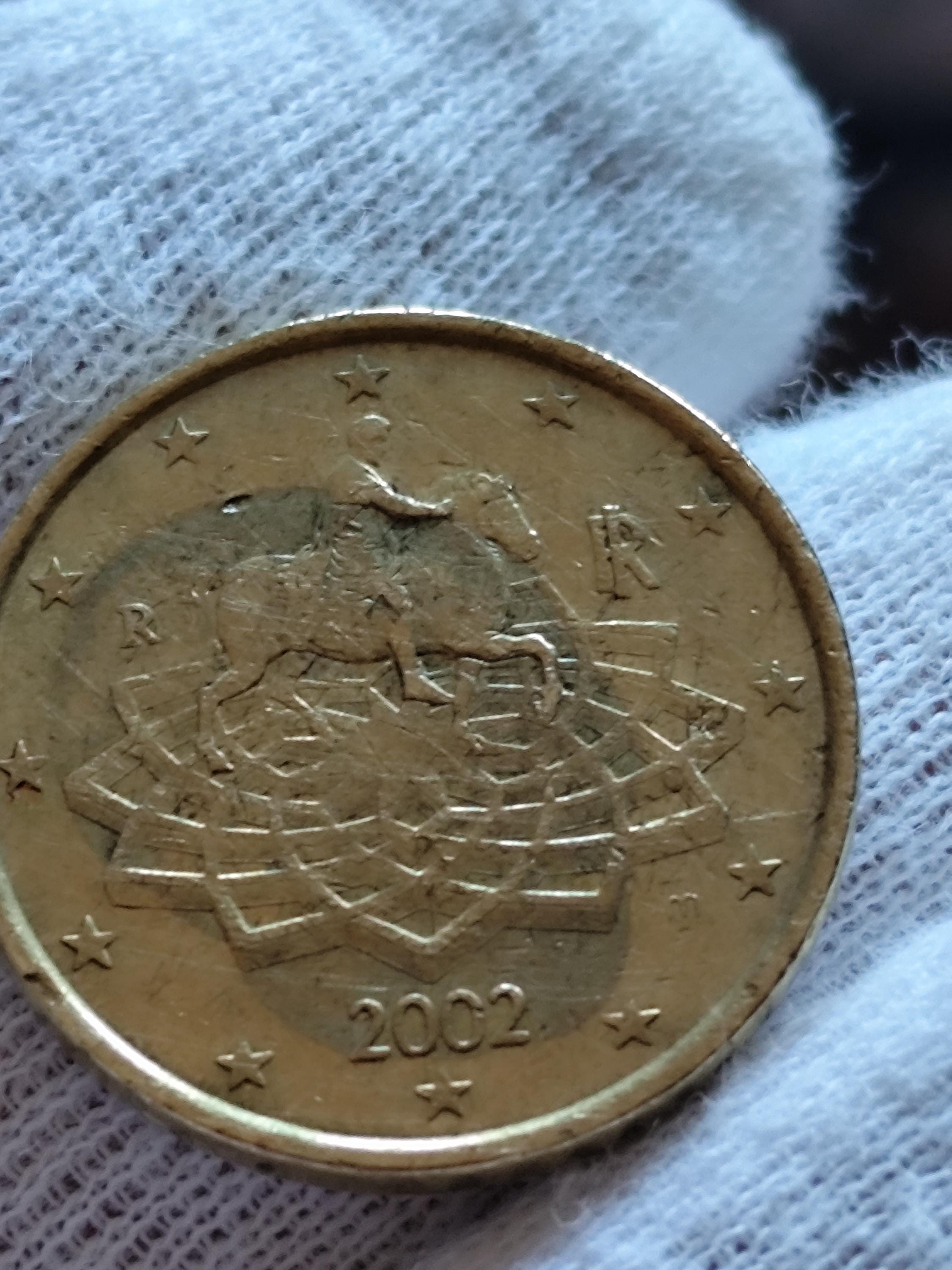 50 Cent Euro Münze/Italien 2002/Selten