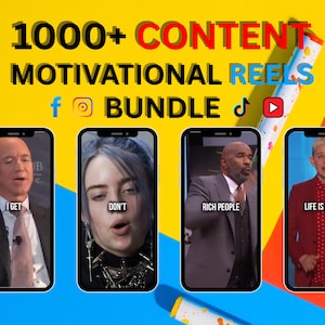 Customizable Motivational Video Bundle – Perfect for TikTok, Instagram Reels, Facebook Reels & YouTube Shorts!