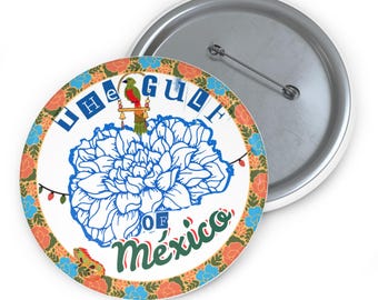 Golf von Mexiko Dahlie Pin: Politischer Humor, Queer Artist Design
