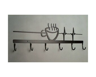 Coffee Cup Rack 6 Hook, Lifeline