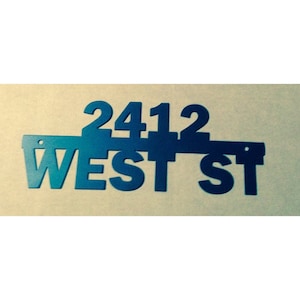 Address Sign, Custom