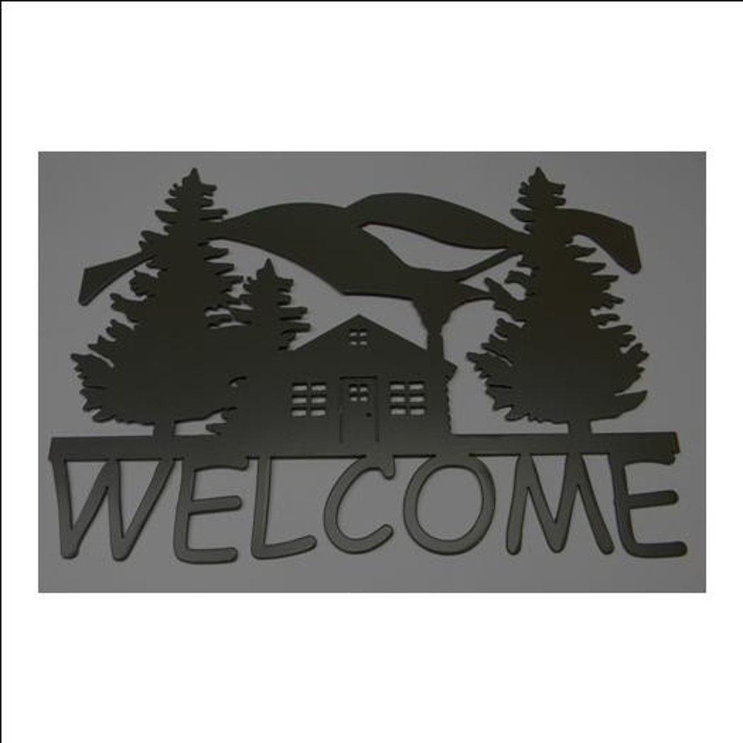 Welcome Sign Cabin - Etsy