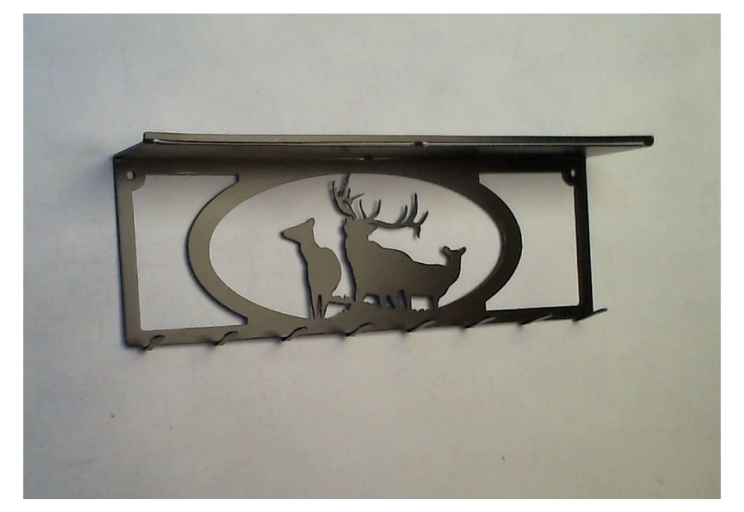 Small Elk Rack Key Rack With Shelf, Elk - Etsy