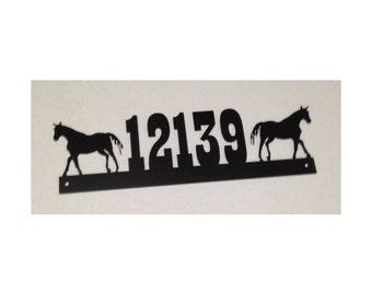 House Number Sign, Horses