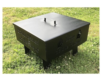 Fire Pit Cover, 22 Inch, Solid  (Cover Only)