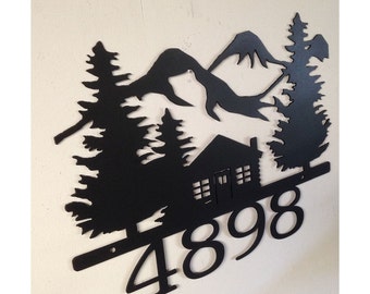 House Number Sign, Cabin