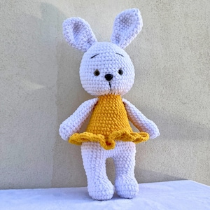 Enorme gehaakte pluche konijn, amigurumi pluche, schattige babykonijn, schattige gehaakte pluche pluche konijn, handgemaakte knuffel Babycadeau, babyshower