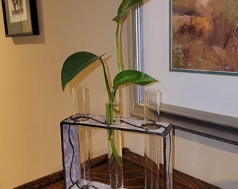 Stained Glass Triple Plant Propagation Holder