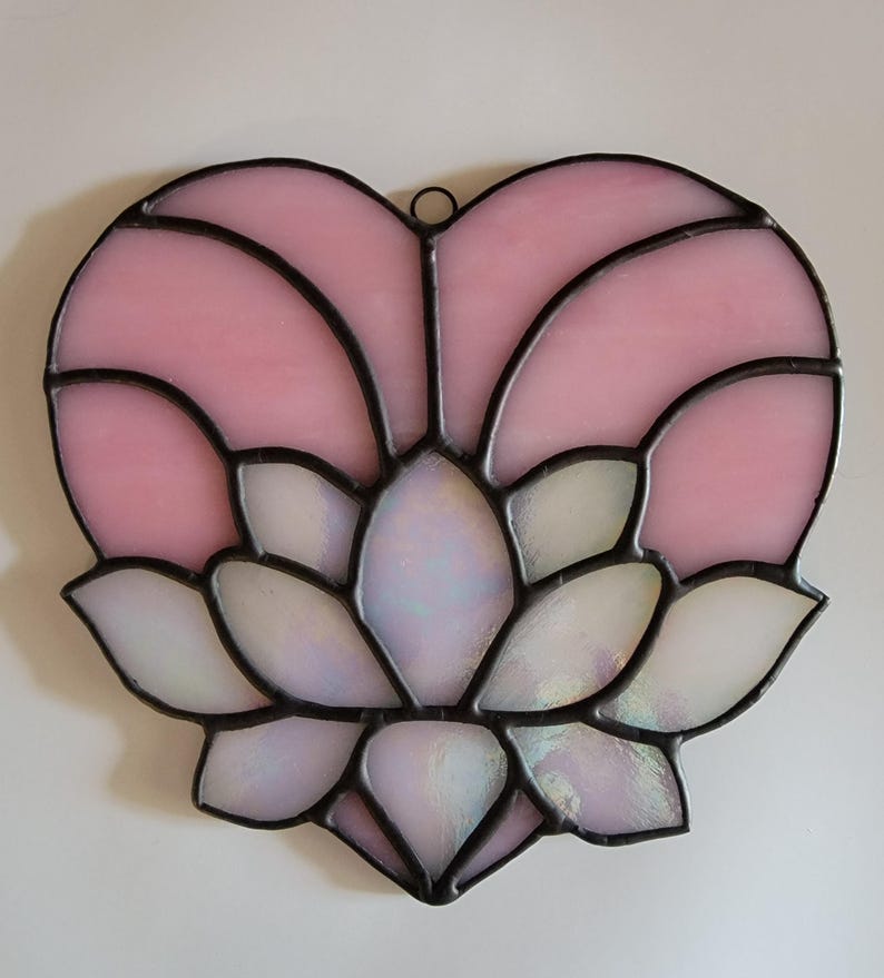 Stained Glass Lotus Heart image 2