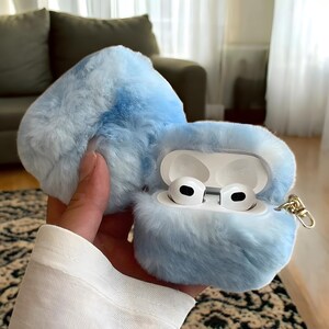 Stylish Cartoon Plush AirPods Case – Fall Protection Cover for AirPods 1, 2, 3, Pro, and Pro 2, Cute and Soft Headphone Cover